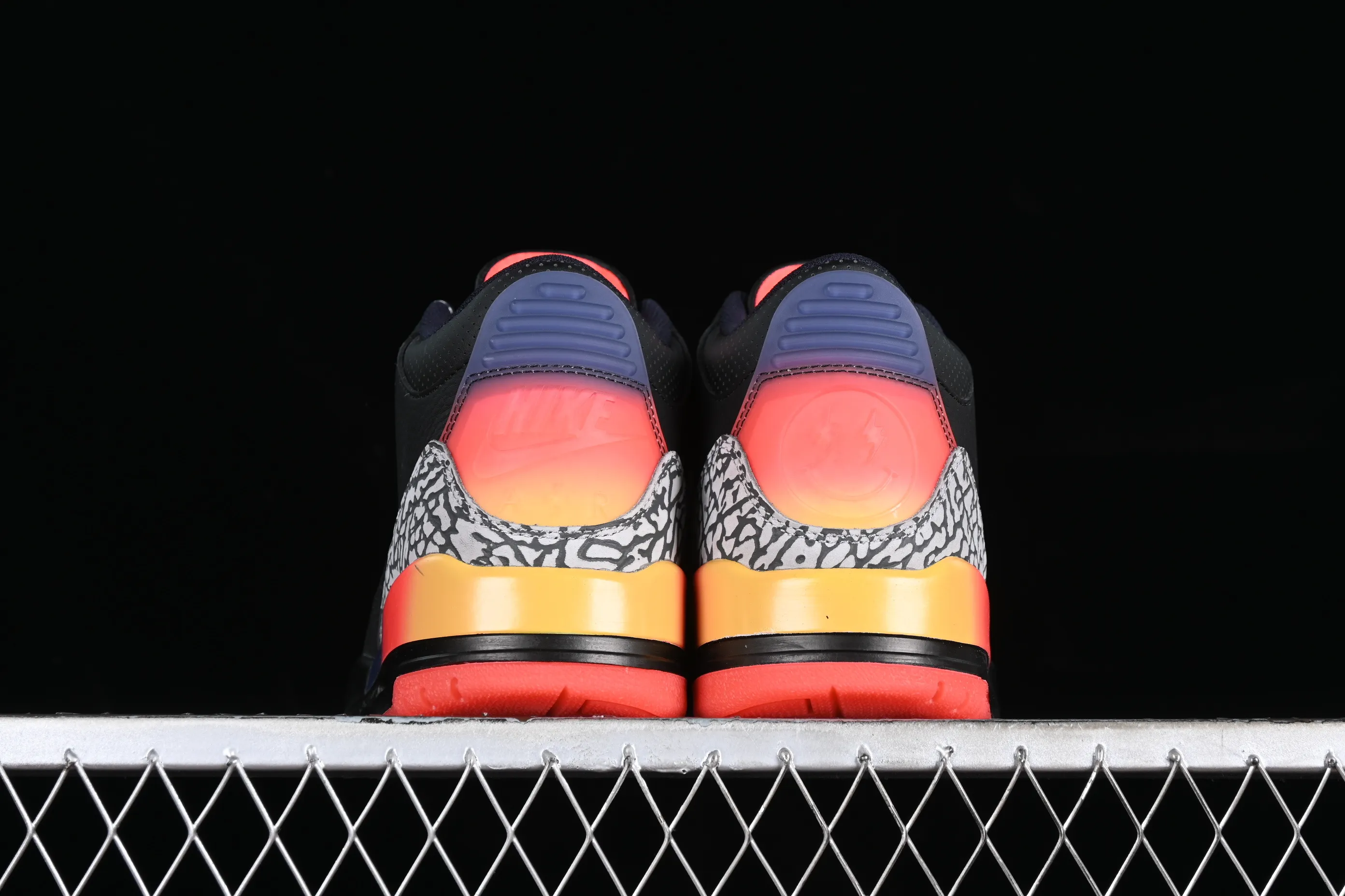 All categories Air Jordan Jordan series basketball shoes Air Jordan 3 LW version J Balvin x Air Jordan 3 Retro "Rio" AJ3 Joe 3 Black Rainbow FN0344-001